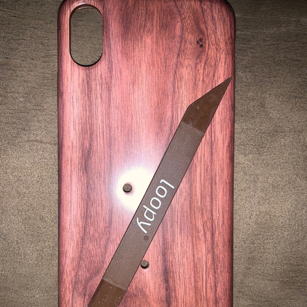 Loopy case iPhone X Max wood